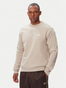 adidas Bluza Trefoil Essentials KS9811 Beżowy jasny Regular Fit