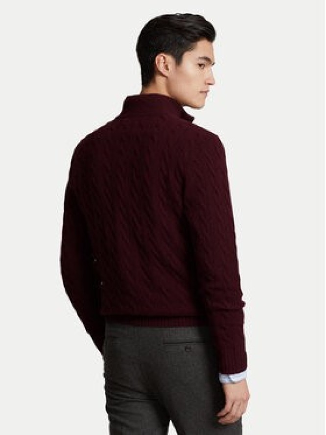 Polo Ralph Lauren Sweter 710876766007 Bordowy Regular Fit