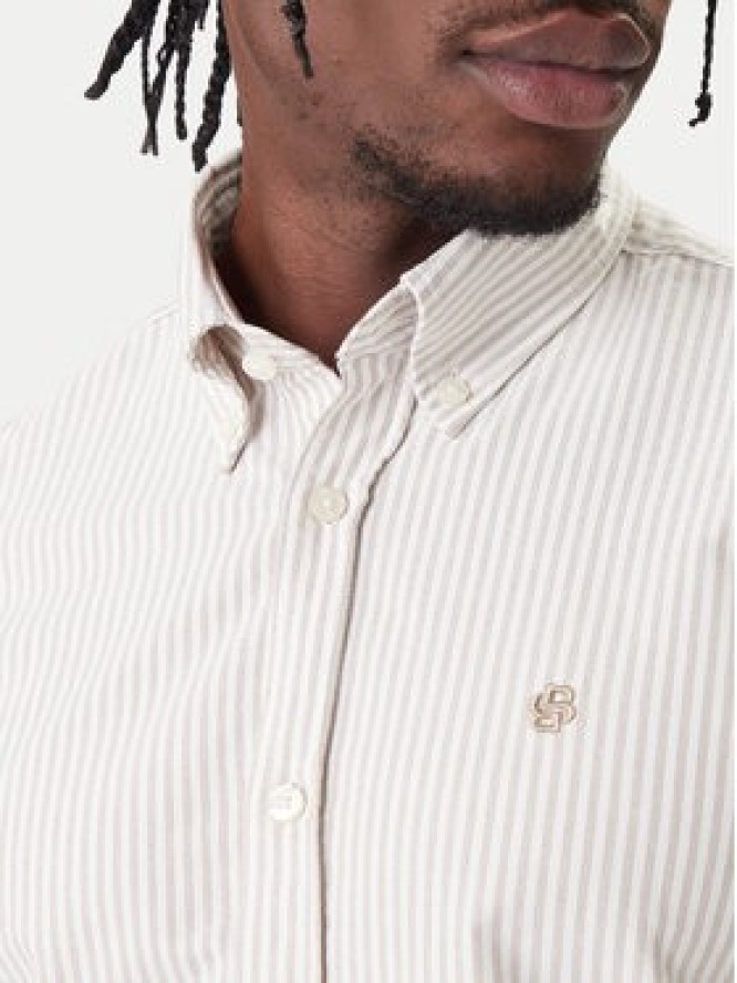 BOSS Koszula H-ROAN 50556069 Khaki Regular Fit