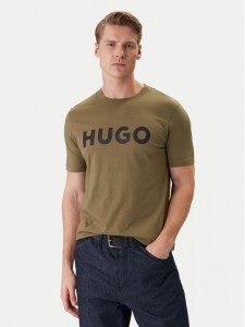 HUGO T-Shirt Dulivio 50467556 Khaki Regular Fit