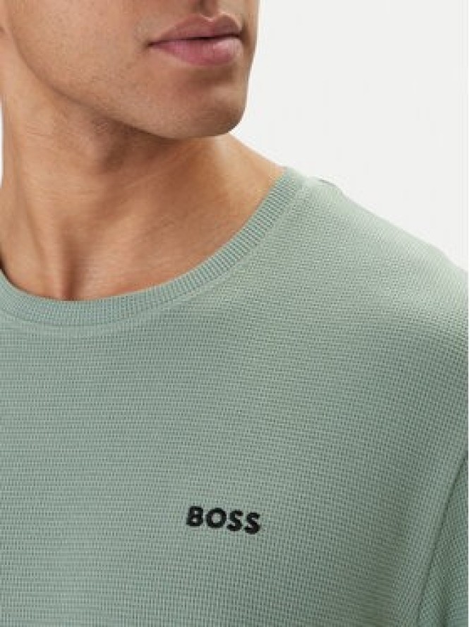 BOSS T-Shirt Waffle 50535891 Zielony Regular Fit