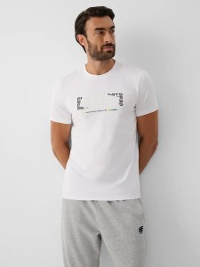 T-shirt regular z nadrukiem męski 4F