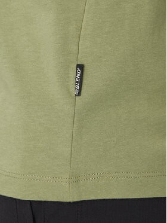 Blend T-Shirt 20718304 Zielony Regular Fit