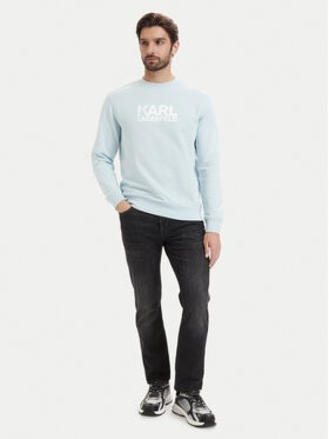 KARL LAGERFELD Bluza 705780 563917 Niebieski jasny Regular Fit