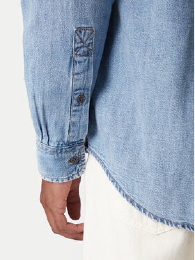 Tommy Jeans Koszula jeansowa Western DM0DM22304 Niebieski Relaxed Fit