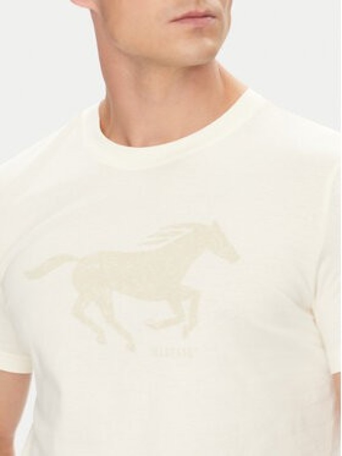 Mustang T-Shirt Austin 1016483 Beżowy Regular Fit