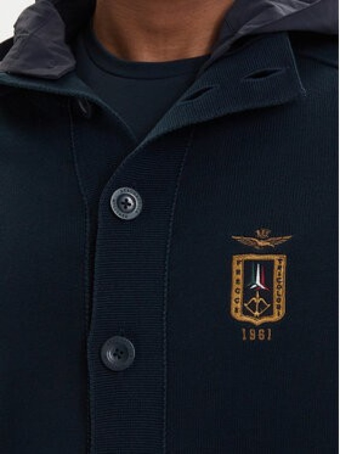 Aeronautica Militare Kurtka przejściowa 261AM1387UL00933 Granatowy Regular Fit