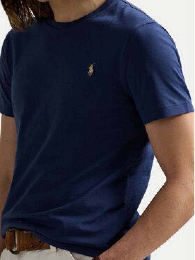 Polo Ralph Lauren T-Shirt 710671438426 Granatowy Custom Slim Fit