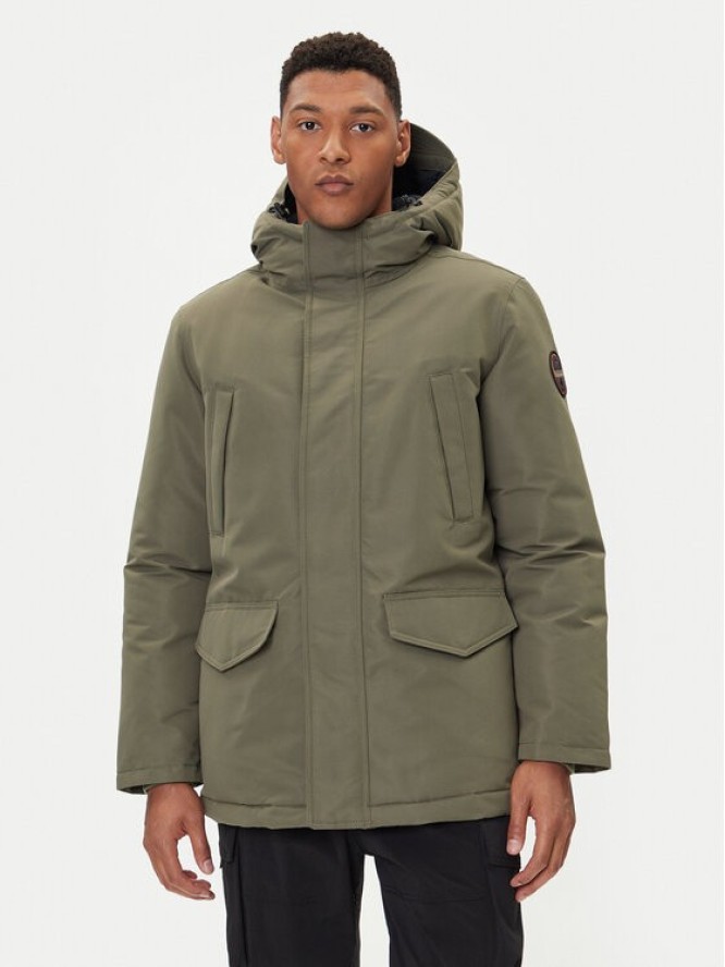 Napapijri Kurtka zimowa A-Cornier NP0A892J Zielony Regular Fit