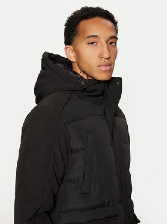 Brave Soul Kurtka zimowa MJK-ELITEBLACK Czarny Regular Fit