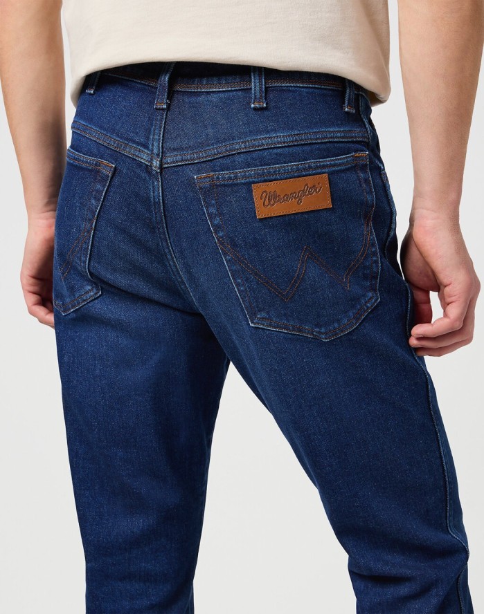 WRANGLER TEXAS SLIM MĘSKIE SPODNIE JEANSOWE JEANSY DŻINSY BLUE SOUL 112350661 W12S017997