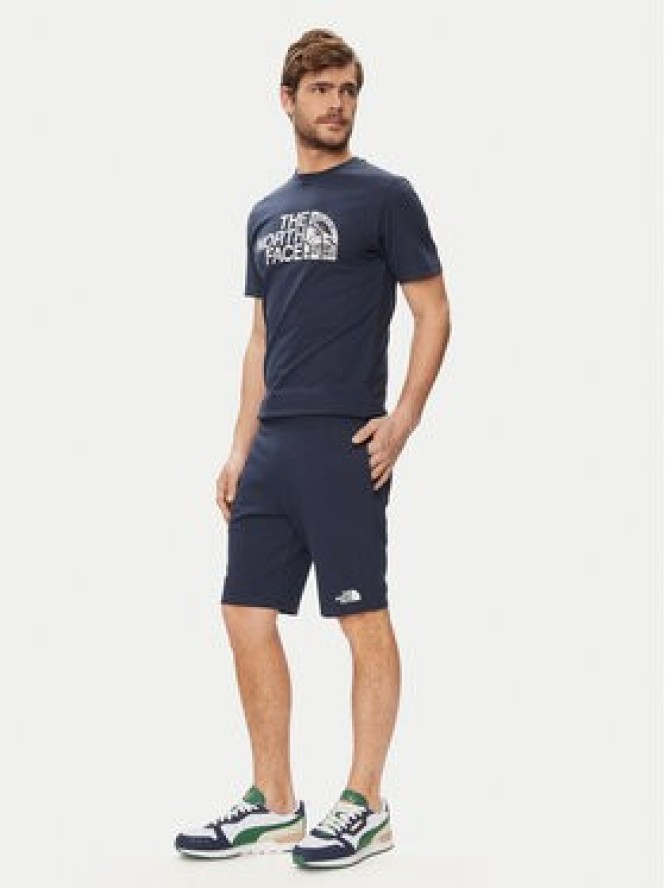 The North Face Szorty sportowe Standard NF0A3S4E Granatowy Regular Fit