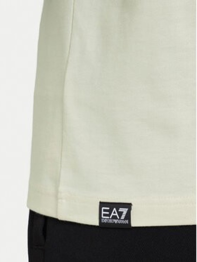 EA7 Emporio Armani T-Shirt 7M002200 AF27188 U1079 Beżowy Regular Fit