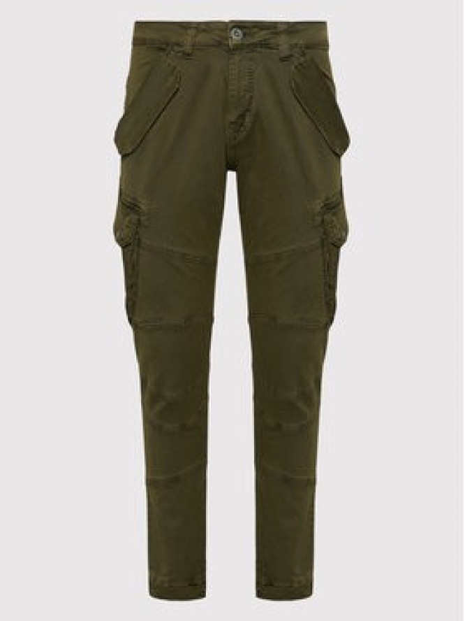 Alpha Industries Spodnie materiałowe Combat 126215 Zielony Slim Fit