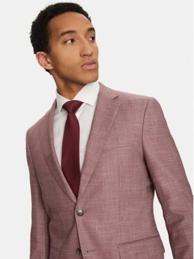 BOSS Marynarka H-Hutson-251 50539804 Różowy Regular Fit