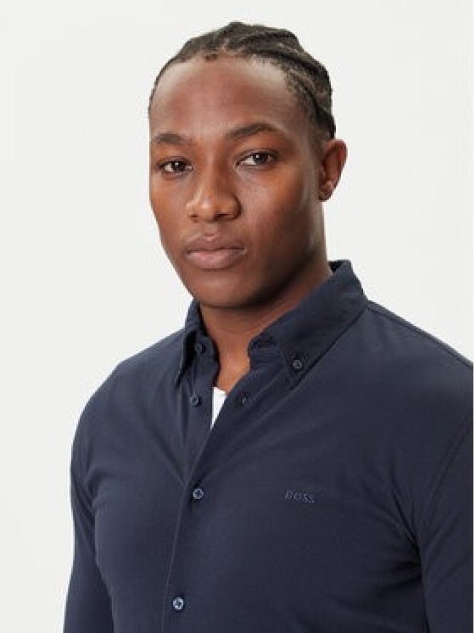 BOSS Koszula Myjersey 50543089 Granatowy Slim Fit