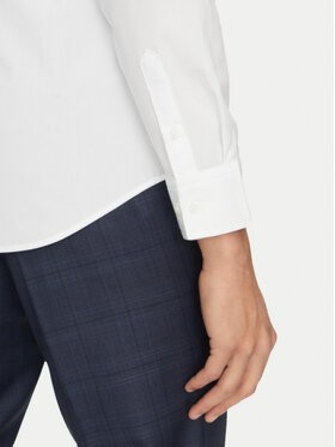 Calvin Klein Koszula LV04LB145G Biały Slim Fit