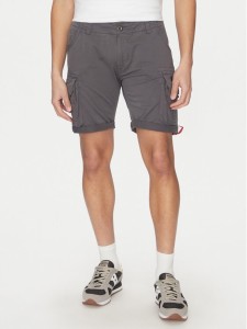 Alpha Industries Szorty materiałowe Crew 176203 Szary Slim Fit