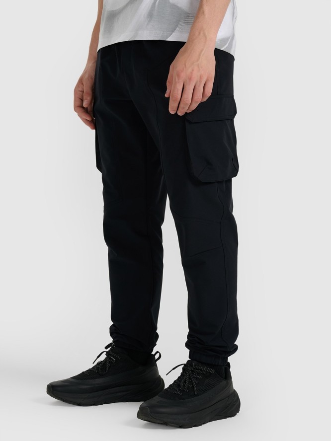 4F Spodnie casual męskie - czarne L