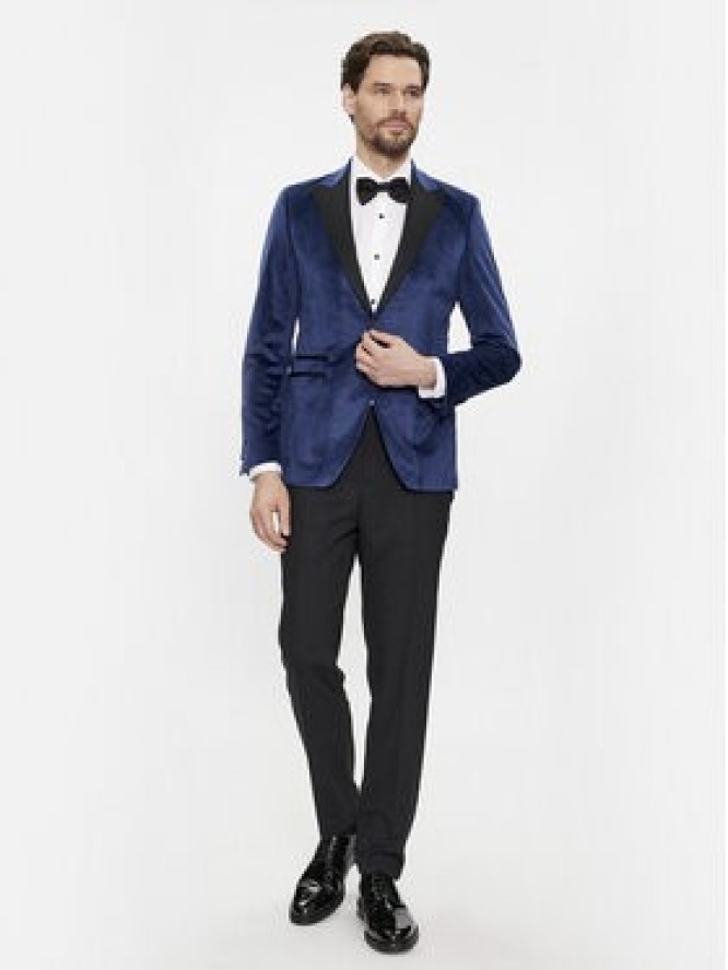 KARL LAGERFELD Marynarka 155270 541009 Granatowy Slim Fit