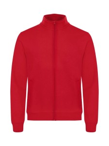 clique Basic Cardigan z dresowego materiału z suwakiem w tonacji – red