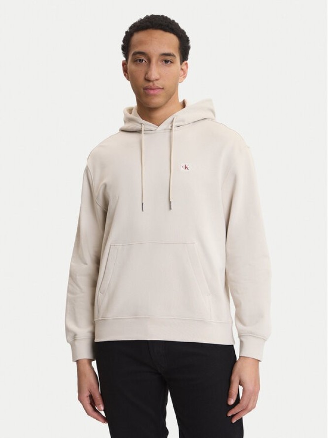 Calvin Klein Jeans Bluza Terry LV04RC274G Beżowy Regular Fit