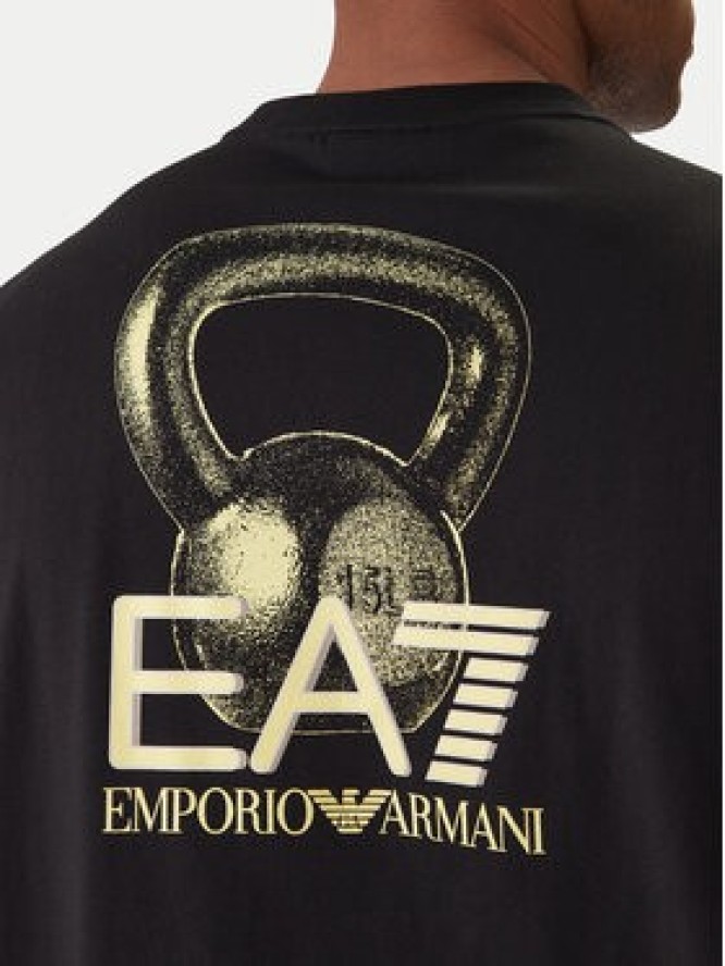 EA7 Emporio Armani T-Shirt 7M001402 AF22264 UC001 Czarny Regular Fit