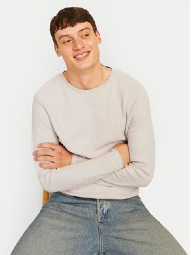Jack & Jones Sweter Cooper 12258407 Beżowy Regular Fit