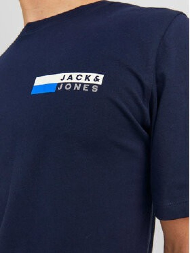 Jack & Jones T-Shirt Corp 12233999 Granatowy Standard Fit