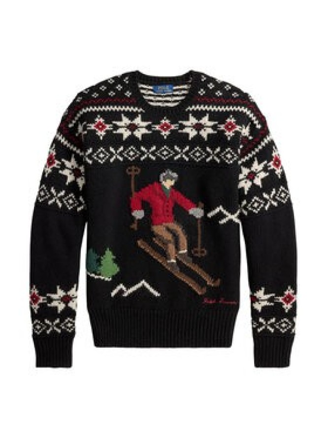 Polo Ralph Lauren Sweter 710982259001 Czarny Regular Fit