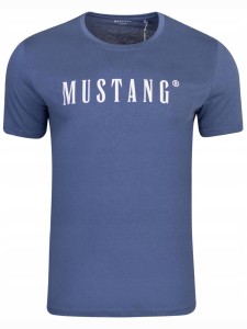 KOSZULKA męska MUSTANG t-shirt sportowa czarna bawełniana X