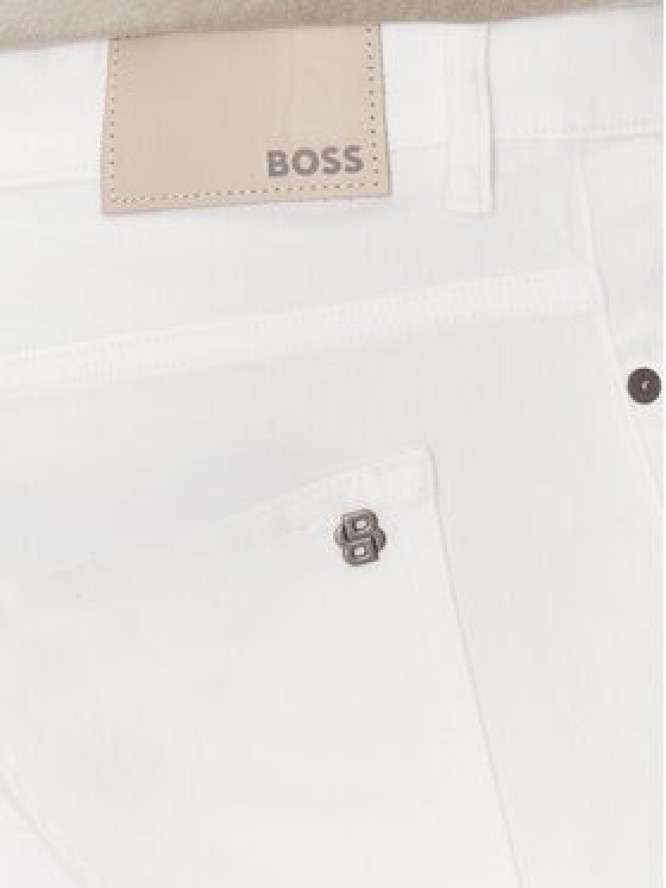BOSS Jeansy Delaware Bo 50537832 Biały Slim Fit