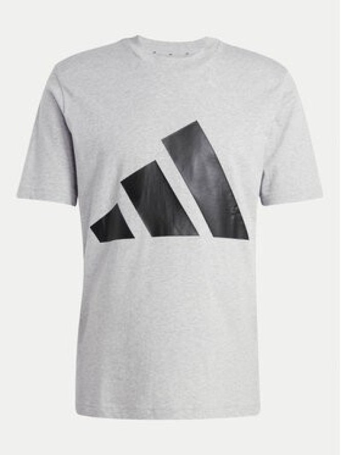 adidas T-Shirt Essentials Big Logo JE8948 Szary Regular Fit