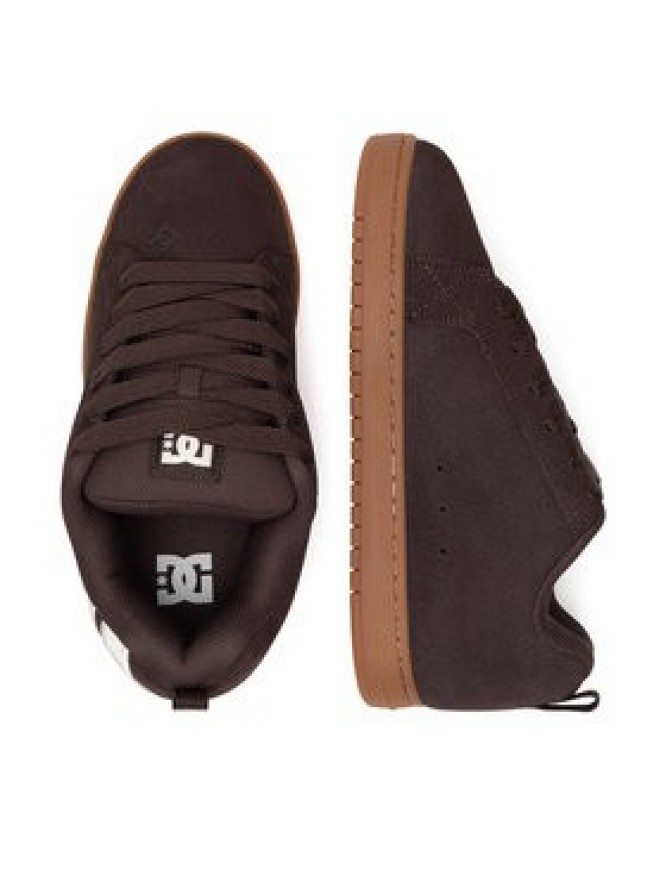 DC Shoes Sneakersy COURT GRAFFIK SE DC01665200 Brązowy