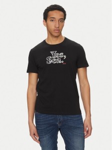 Liu Jo T-Shirt QA5190 J4924 Czarny Regular Fit