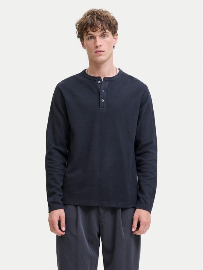 Jack & Jones Longsleeve Blutyrell 12266583 Granatowy Regular Fit