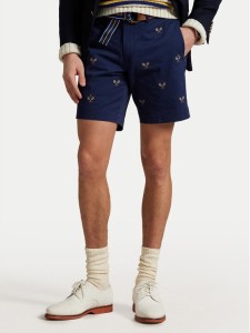 Polo Ralph Lauren Szorty materiałowe 710963496001 Granatowy Straight Fit
