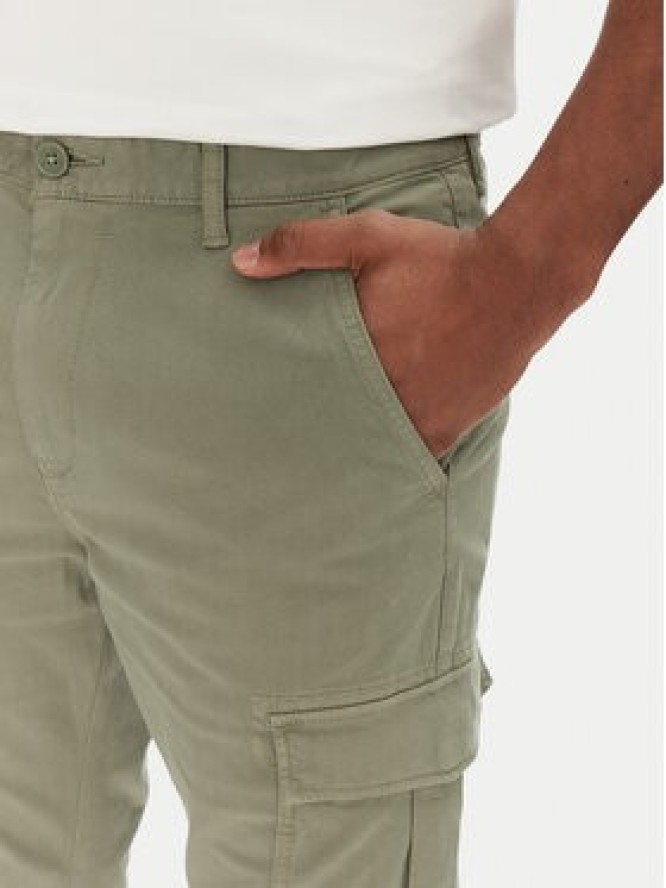 Tommy Jeans Spodnie materiałowe Austin DM0DM20281 Zielony Regular Fit