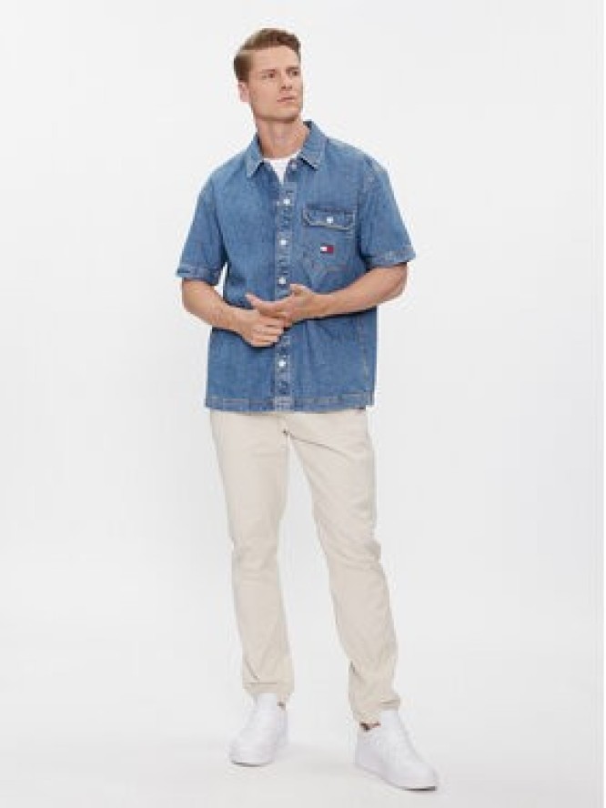 Tommy Jeans Koszula jeansowa DM0DM18957 Niebieski Regular Fit
