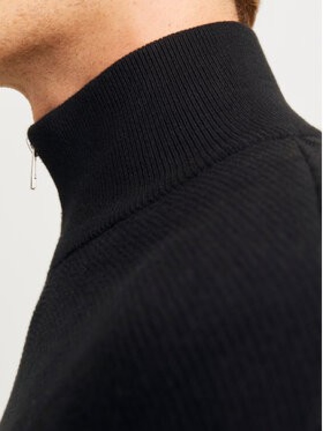Jack & Jones Sweter Milano 12259664 Czarny Relaxed Fit