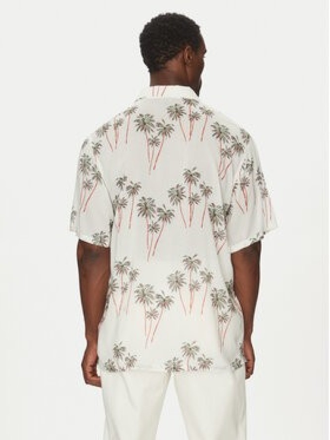 Tommy Hilfiger Koszula Bowling Shirt Print UM0UM03227 Beżowy Regular Fit