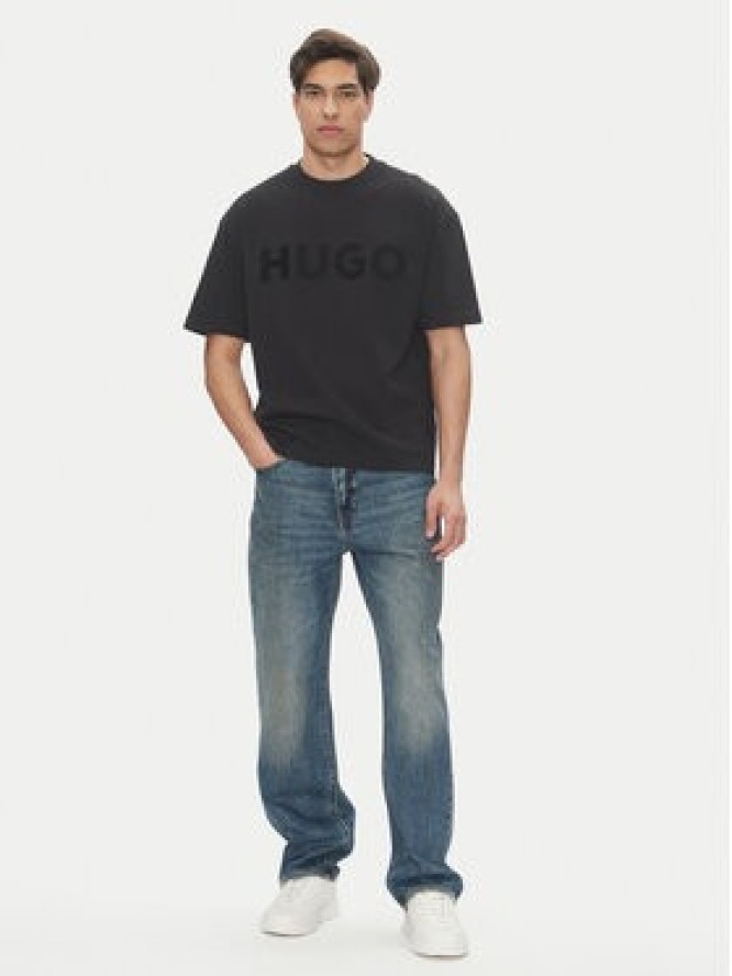 HUGO T-Shirt Dinkee 50525765 Czarny Oversize