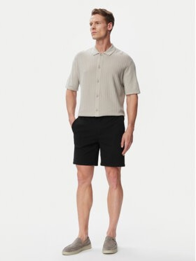 Jack & Jones Szorty materiałowe Ace Neo 12292443 Czarny Regular Fit