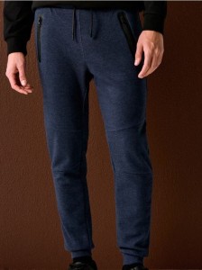 Spodnie dresowe jogger - granatowy