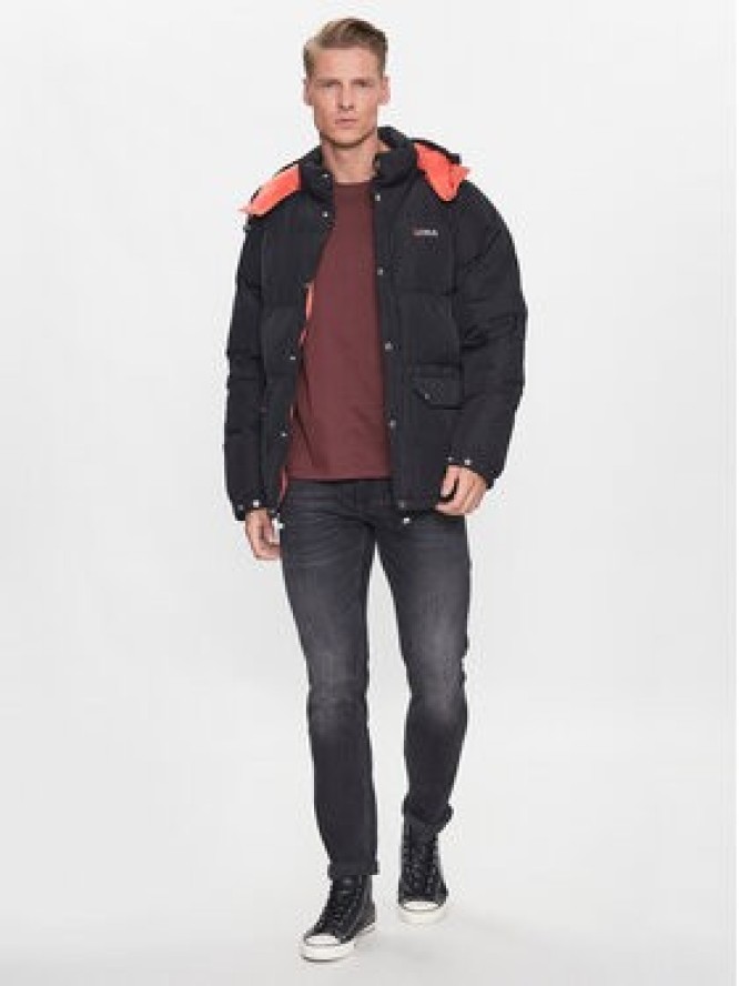 Deus Ex Machina Kurtka zimowa Summit DMF226317 Czarny Regular Fit