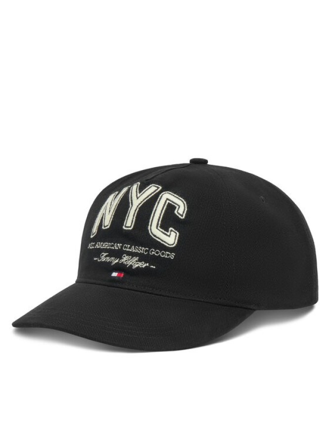 Tommy Hilfiger Czapka z daszkiem Flag Seasonal 5 Panel AM0AM13562 Czarny