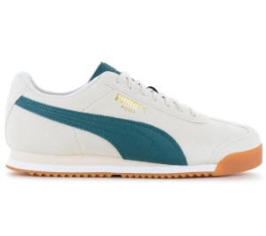 Męskie - Puma Roma Suede - 398635-02 - Biały