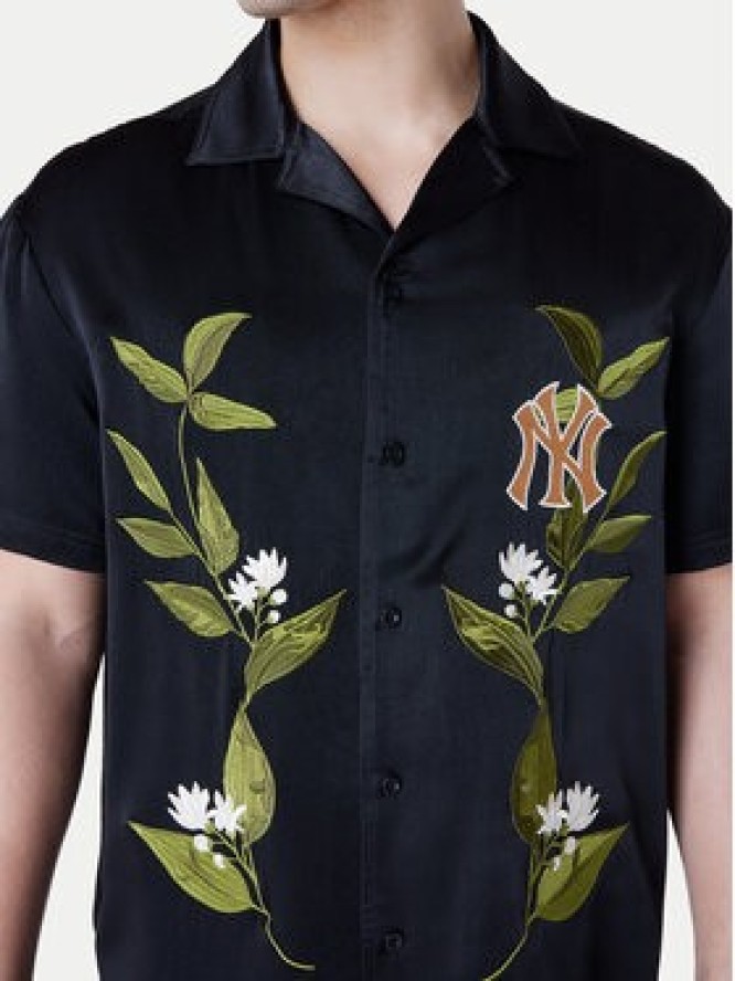 New Era Koszula New York Yankees Floral Revere 60596374 Czarny Regular Fit