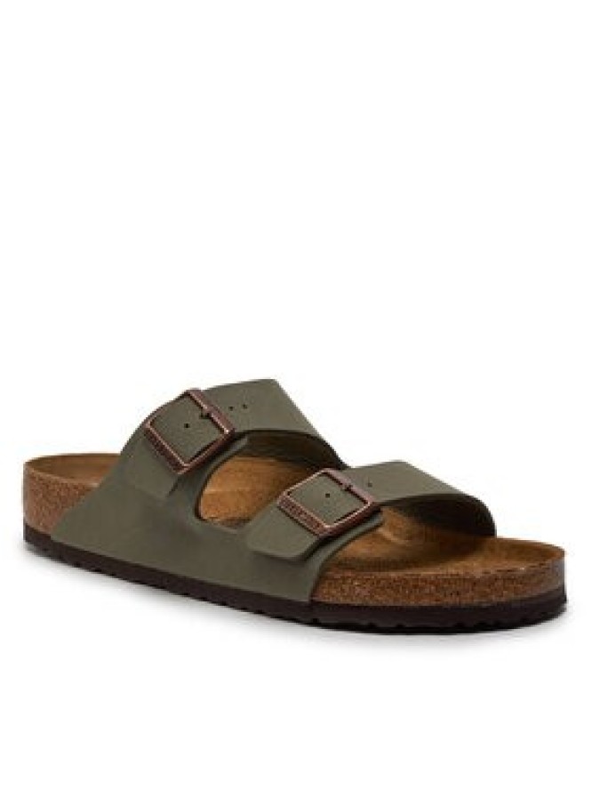 Birkenstock Klapki Arizona Birko-Flor nubuk 0151211 Szary