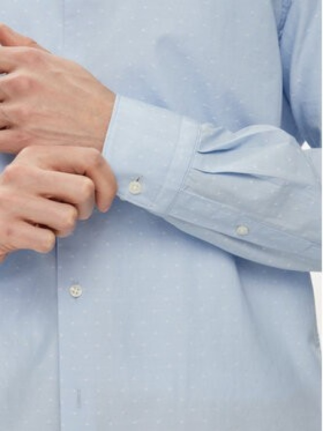 Tommy Hilfiger Koszula MW0MW34650 Błękitny Slim Fit